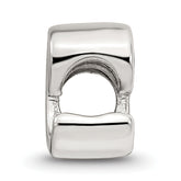 Sterling Silver 925 Script Letter C Bead with Polished Finish